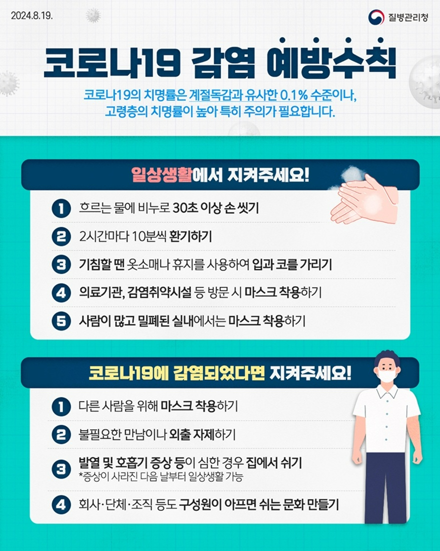 6.감염병관리과(의정부시 보건소, 추석 연휴 앞두고 코로나19 등 감염병 예방수칙 준수 당부)1-코로나19감염 예방수칙(일반인).jpg