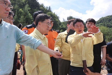 김동연 경기도지사, 가평 수해 현장 2차 방문…특별재난지역 선포 건의 및 신속 복구 지원 약속
