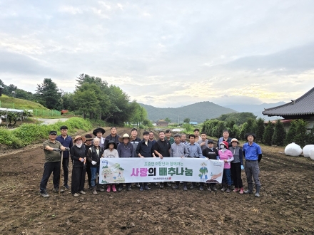 가평 조종면, 사랑의 배추심기 ‘성료’
