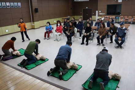 가평소방서, 「에덴벚꽃길 벚꽃축제 」운영요원 소방안전교육