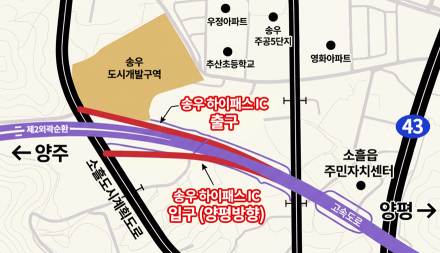 백영현, 수도권제2순환고속도로 송우IC 신설 추진 공약 발표