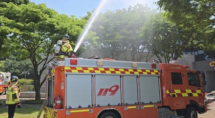 연천군시설관리공단, 어린이교통랜드 민관 합동 소방훈련