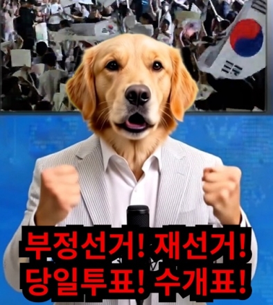 [개소리뉴스]부정선거 재선거! 당일투표 수개표!