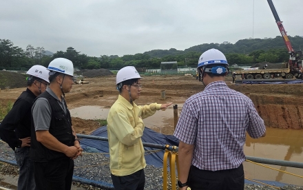 경기도, 집중호우에 안산 세월호 추모시설 조성사업 현장점검