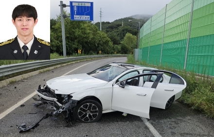 출근길 사고 목격한 소방관, 운전자 신속 구조