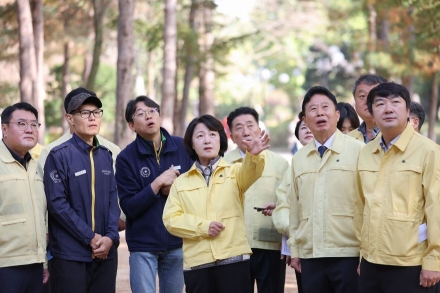 추미애, 재선충 특별방제구역 지정·예산 지원 지시 9일 가평 방문…가평군 이제서야 ‘허겁지겁 뒷북’