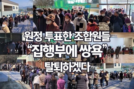 성난 투표 행렬 “코로나 외면 강행 비난”, 가평신협 총회