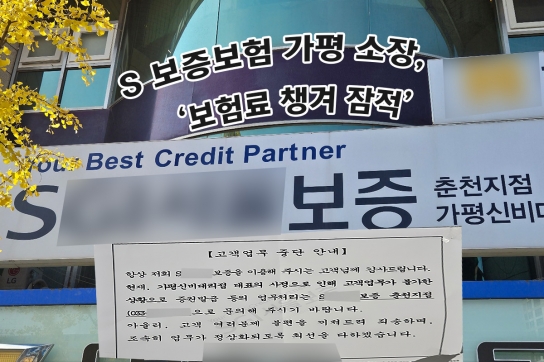 S 보증보험 가평 소장, ‘보험료 챙겨 잠적’