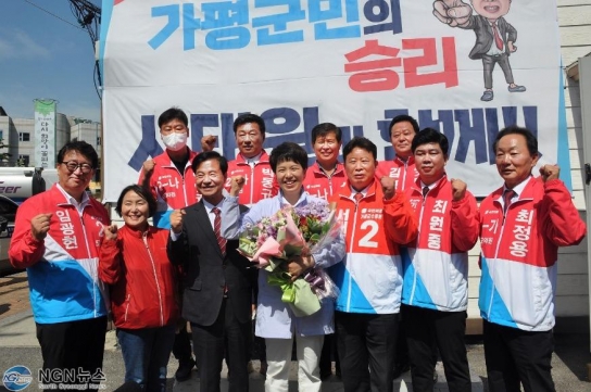 국민의힘 김은혜, 서태원 가평군수 후보 방문 ‘지지호소’