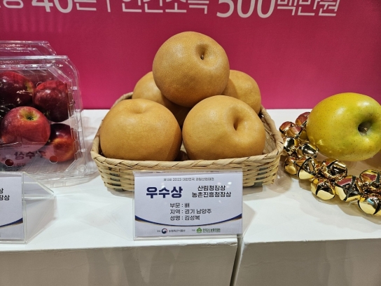 ‘남양주먹골배’, 대한민국 대표과일 선발대회 수상