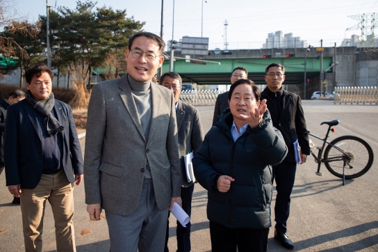 주광덕 남양주시장, 대광위 위원장과 함께 수석대교 등 광역교통사업 추진사항 점검