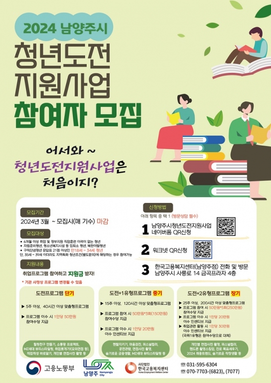 남양주시, 청년도전지원사업 참여자 90명 모집