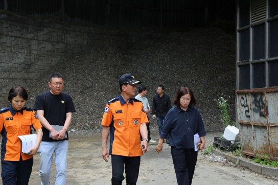 가평소방서, 자원순환시설 관서장 현장안전컨설팅