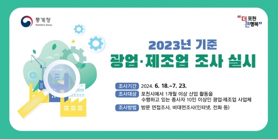 포천시, 「2023년 기준 광업·제조업조사」