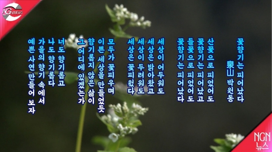 시인 박원동 '꽃향기는 피어났다'