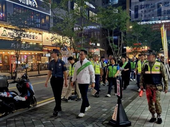 다산행정복지센터, 추석 맞이  민·관·경 합동 범죄예방 캠페인