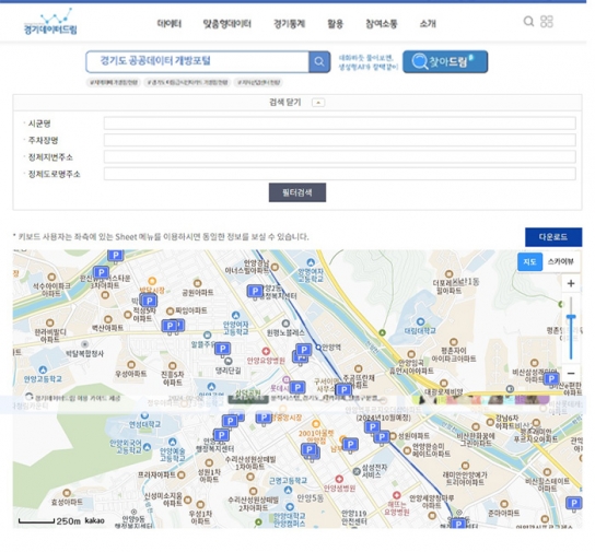 도, 추석 연휴 기간 공공주차장 1,900여 곳 무료 개방. ‘경기데이터드림’에서 확인
