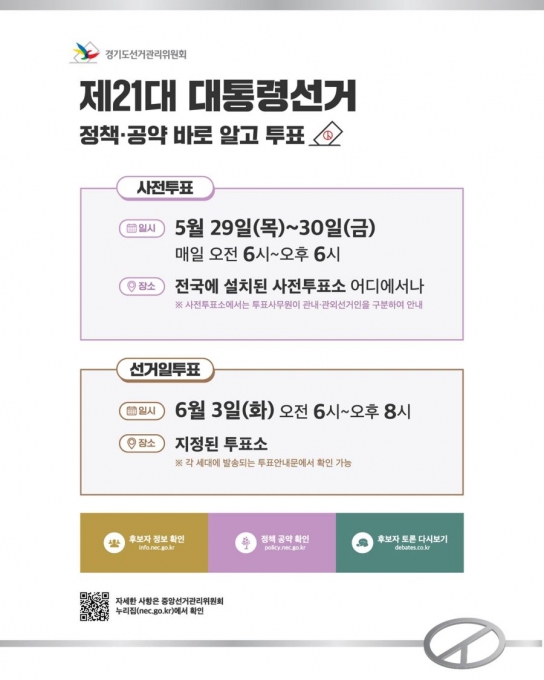 제21대 대통령선거, 당신의 한 표가 미래를 결정한다