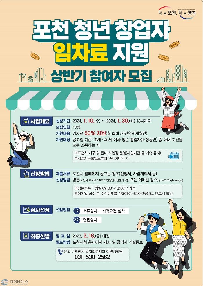 2 포천시, 청년 창업자에게 임차료 월 최대 50만원 지원.jpg